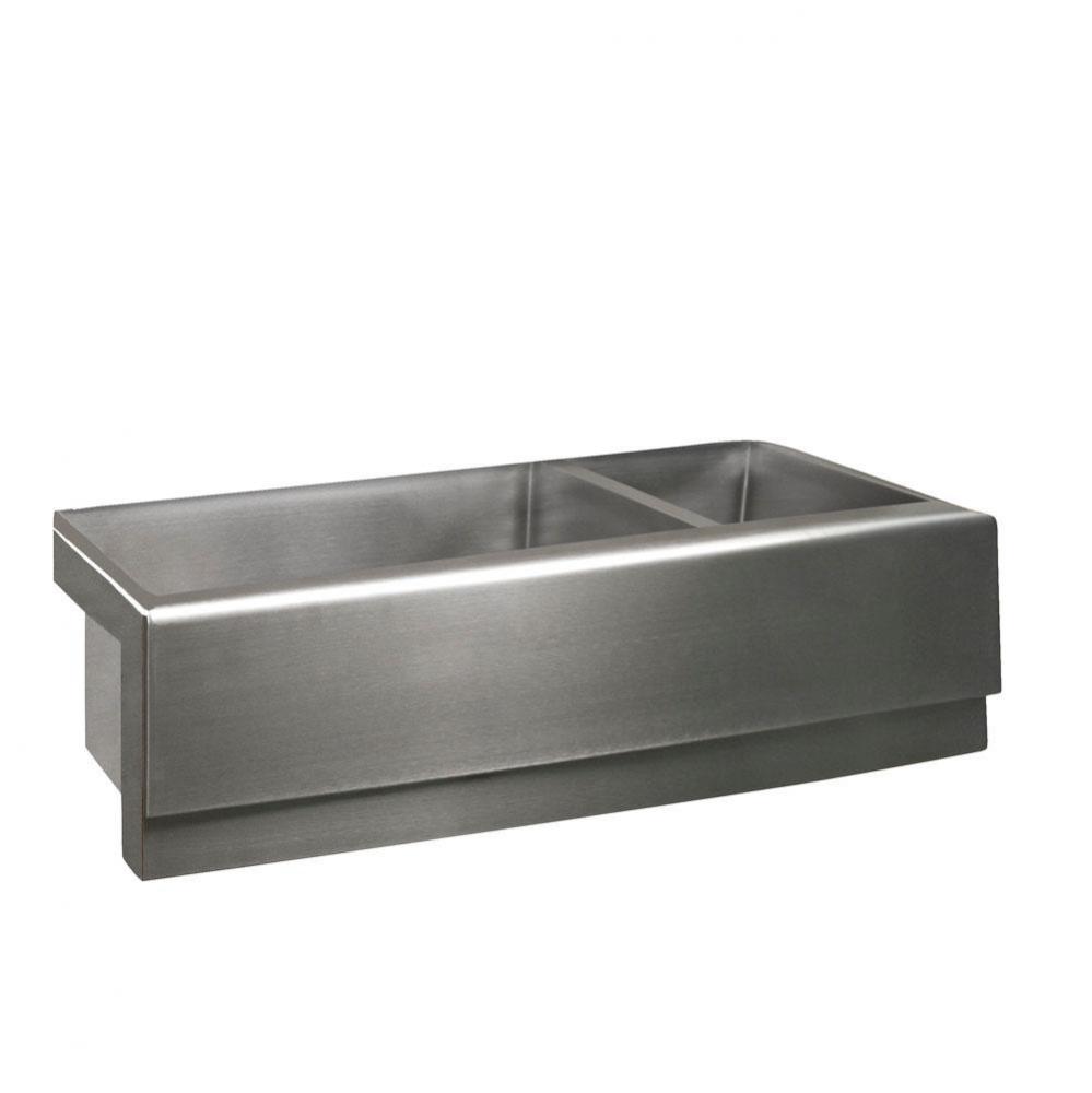 Caprice 33&apos;&apos; Stainless Steel 70/30 Dbl Bowl Apron Front Sink