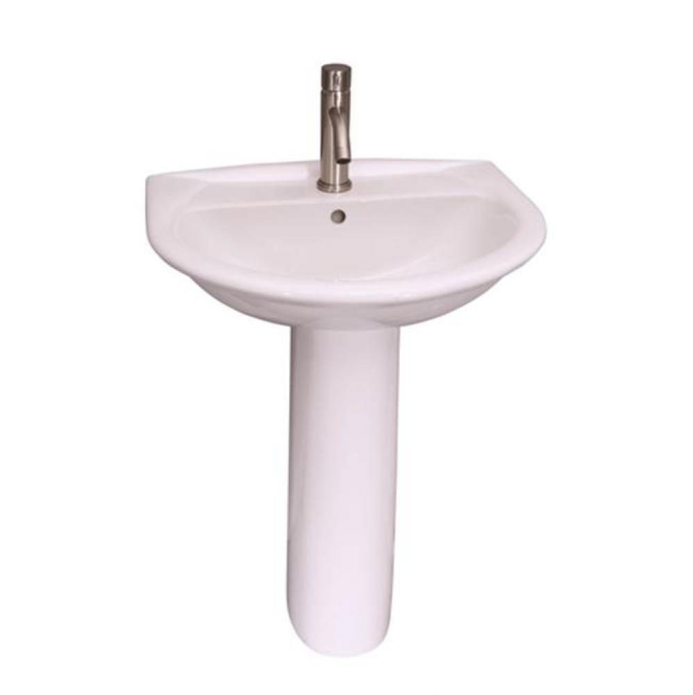 Karla 550 Pedestal Lavatory8&apos;&apos; cc, White