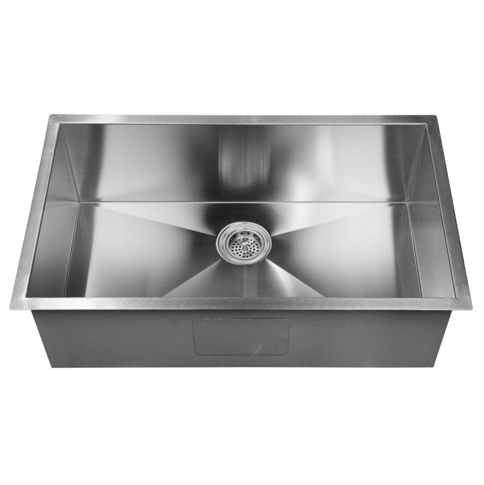 Ellison 32&apos;&apos; SS Single Bowl Undermount Kitchen Sink