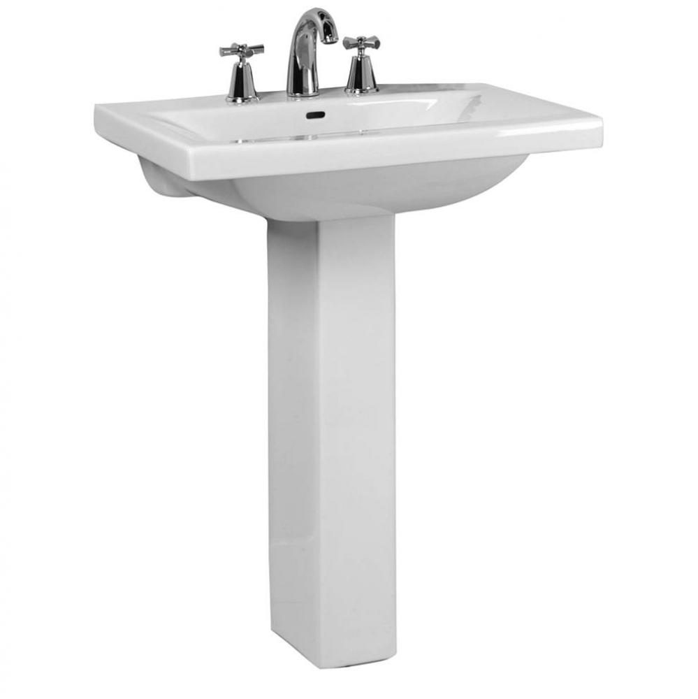 Mistral 650 Pedestal Lavatory,8&apos;&apos;cc, White