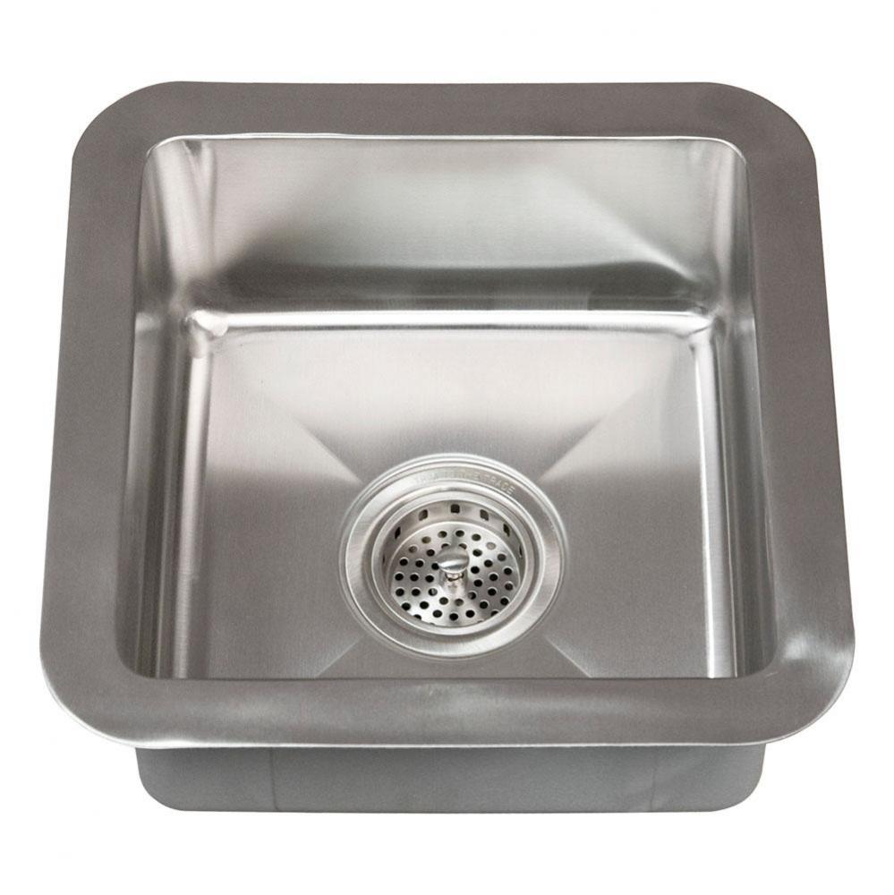 Rena 15&apos;&apos; SS Square Undermount Prep Sink