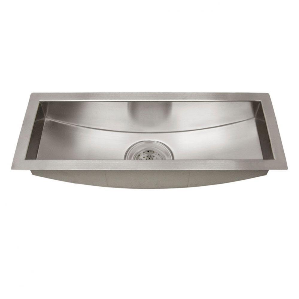 Vedette 22&apos;&apos; SS CurvedBottom Trough Sink