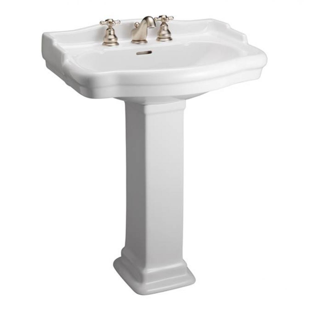 Stanford 550 Pedestal Lavatory, 4&apos;&apos;cc, White