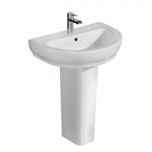 Barclay 3-2051WH - Harmony 800 Pedestal Lavatory,White-1 hole