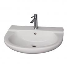 Barclay 4-111WH - Jayden Wall-Hung Basin1 Hole, White