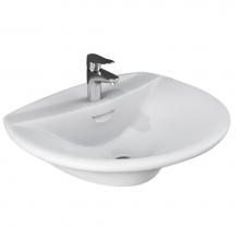 Barclay 4-121WH - Venice 520 Wall-Hung Basin1-Hole, White