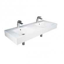 Barclay 4-1631WH - Des 1210 Double Bowl Wall-Hung Basin 1-Hole Per Bowl