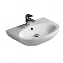 Barclay 4-321WH - Infinity 500 Wall-Hung Basin1 Hole, White