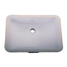 Barclay 4-715WH-DG - Cleo Undercounter Basin,Dbl Glazed, 18''x12''ID, White