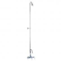 Barclay 4012-PL-CP - Diverter Faucet, Gooseneck  Spout, Riser, Polished Chrome