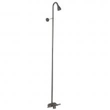 Barclay 4195-CP - Diverter Bathcock w/Riser &  Showerhead, Polished Chrome