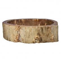 Barclay 5-204YE - Tali Petrified Wood Above Counter Basin, Yellow