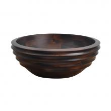 Barclay 7-481M - Manza Round Vessel-Mahogany