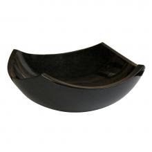 Barclay 7-720GPBL - Morse Curved Sq. Granit Vesse Polished Black Granite