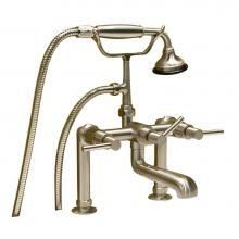 Barclay 7601-ML-CP - Deck Mount Tub Faucet w/ Lever Handles, Hand Shower-CP