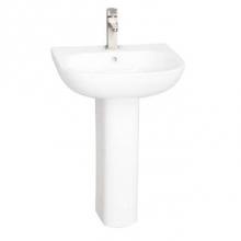 Barclay 3-2034WH - Tonique 550 Pedestal Lavatory White-4'' Centerset