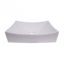 Barclay 4-490WH - Styx 510 Rectangular AboveCounter Basin, White