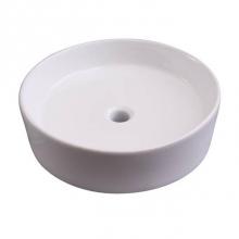 Barclay 4-8034WH - Shelburn Above Counter Basin17-3/4'' Circle, No Fct Hole,WH