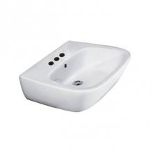 Barclay 4-924WH - Elena 500 Wall-Hung Basin4'' Centerset, White