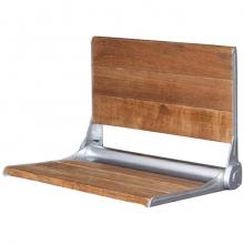 Barclay 6119 - 17'' Teak Wall Mounted Shower Seat