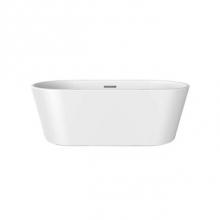 Barclay ATOVN59EIG-MB - Oswald 59'' Freestanding AC Tub,W/Internal Drain & OF MB