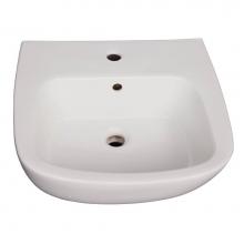 Barclay B/3-148WH - Elena 500 Ped Lav Basin8'' Widespread, White