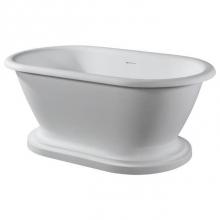 Barclay RTDRN70B-WH - Winston 70'' BARstone Freestandin Tub w/Integrated base,Matte WH