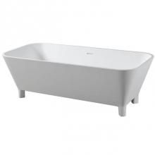 Barclay RTFSN67-WHGL - Scofield 67'' BARstone Freestanding Tub, White Gloss