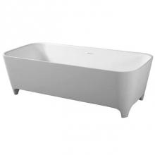 Barclay RTRECN71-WH - Tristan 71'' BARstone Freestanding Tub, White Matte