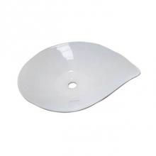 Barclay 4-109WH - Miranda 22'' Leaf shaped Basin, White