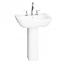 Barclay B/3-2004WH - Caroline 450 Basin only,White, 4'' Center Set