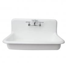 Barclay BSCI36-WH - Kerville 36'' Lavatory Sink 8'' Widespread,Wall Hung,White