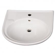 Barclay B/3-171WH - Cynthia 570 Ped Lav Basin1 Hole, White