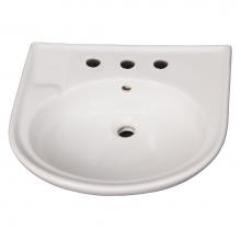 Barclay B/3-178WH - Cynthia 570 Ped Lav Basin8'' CC, White