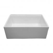 Barclay FS27AC-WH - Crofton 27''  Single Bowl Sink w/Ledge,Plain Front,White