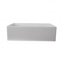 Barclay FS33AC-WH - Crofton 33''  Single Bowl Sink w/Ledge,Plain Front,White