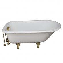 Barclay TKCTR67-PB6 - Tub Kit 67'' CI Roll Top, TubFiller, Supplies, Drain-PB