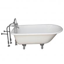 Barclay TKCTRN67-CP8 - Tub Kit 67'' CI Roll Top, TubFiller, Supplies, Drain-Chrome