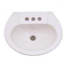 Barclay B/3-201WH - Hampshire 450 Basin, 4''cc, White