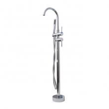 Barclay 7964-CP - Elora Freestanding Faucet  (Brass),W/Handshower,CP