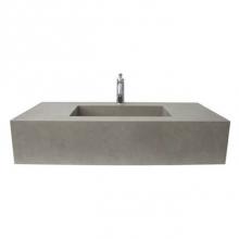 Barclay 5-631CGR - Precious 40-5/8'' Porcelain 1- Hole,WallHung,w/Drain CoolGray