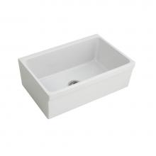 Barclay FSSB1000-WH - Gannon 30'' Single Bowl Fireclay Apron Front Sink-White