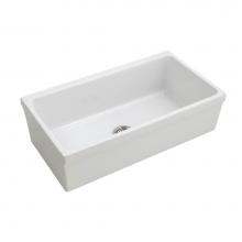 Barclay FSSB1004-WH - Hinton 36'' Single Bowl Fireclay Apron Front Sink