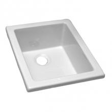 Barclay LS460 - Utility Sink, 18 1/8'' x 14 3/8'', Fire Clay, White