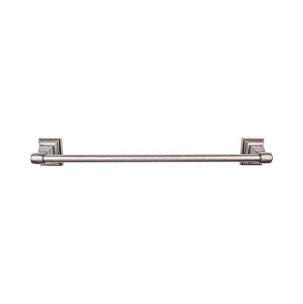 Stratton Bath Towel Bar 24 Inch Single Antique Pewter