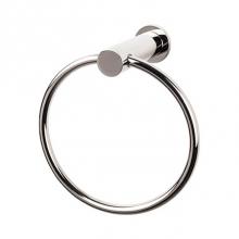 Top Knobs HOP5PN - Hopewell Bath Ring  Polished Nickel