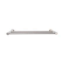 Top Knobs HOP7BSN - Hopewell Bath Towel Bar 18 Inch Double Brushed Satin Nickel
