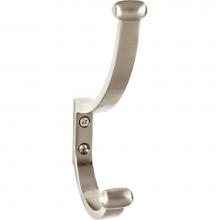 Top Knobs TK1066BSN - Hillmont Hook 6 1/8 Inch Brushed Satin Nickel