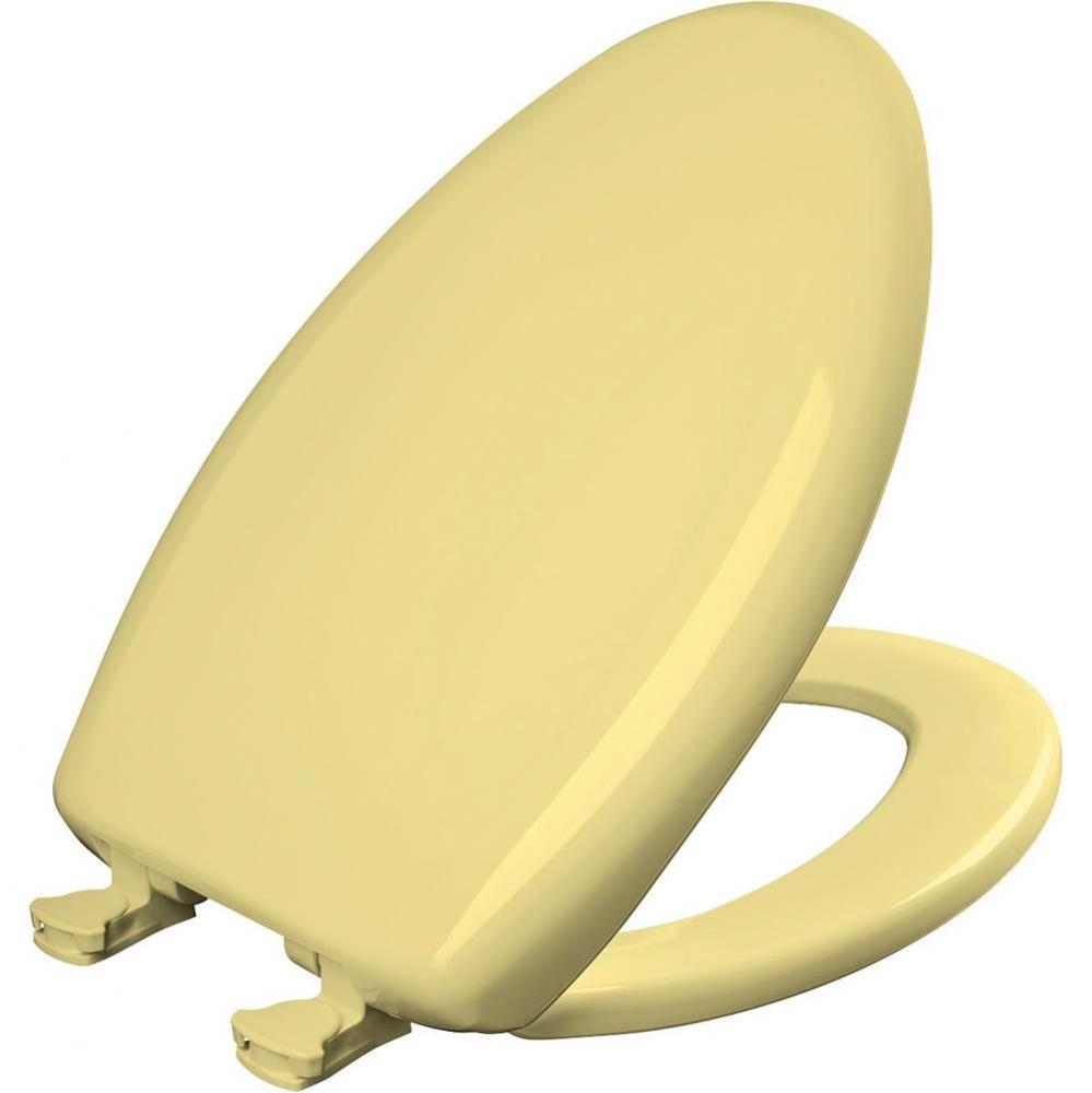 Elongated Plastic Toilet Seat with WhisperClose with EasyClean &amp; Change Hinge and STA-TITE in