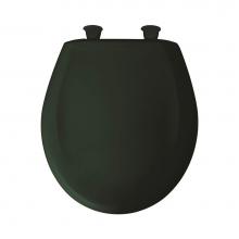 Bemis 200SLOWT 145 - Round Plastic Toilet Seat in Timberline with STA-TITE Seat Fastening System, Easy-Clean & Chan